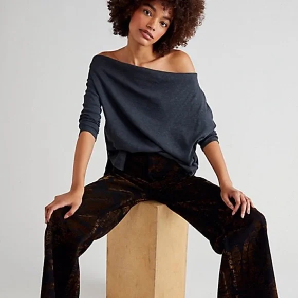 Free People Get Together Long Sleeve Top - Picture 1 of 7